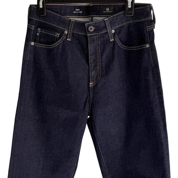 Adriano Goldschmied Mari Womens Jeans Sz 29 High Rise Straight Stretch Dark Wash - Picture 2 of 6